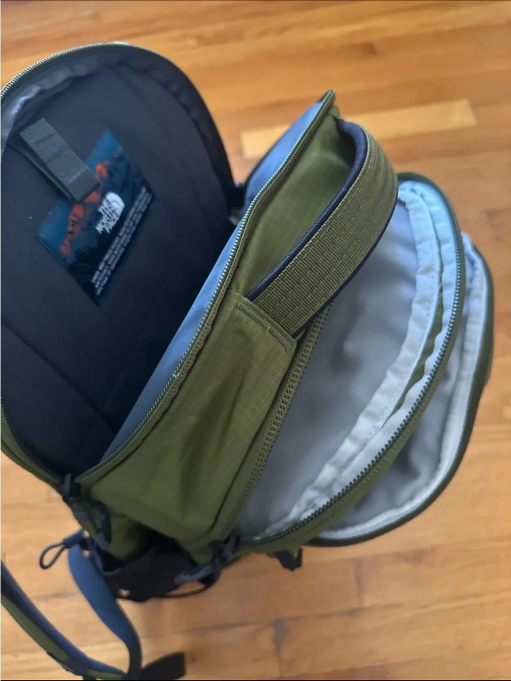 The North Face Borealis Backpack in Olive Green and Black